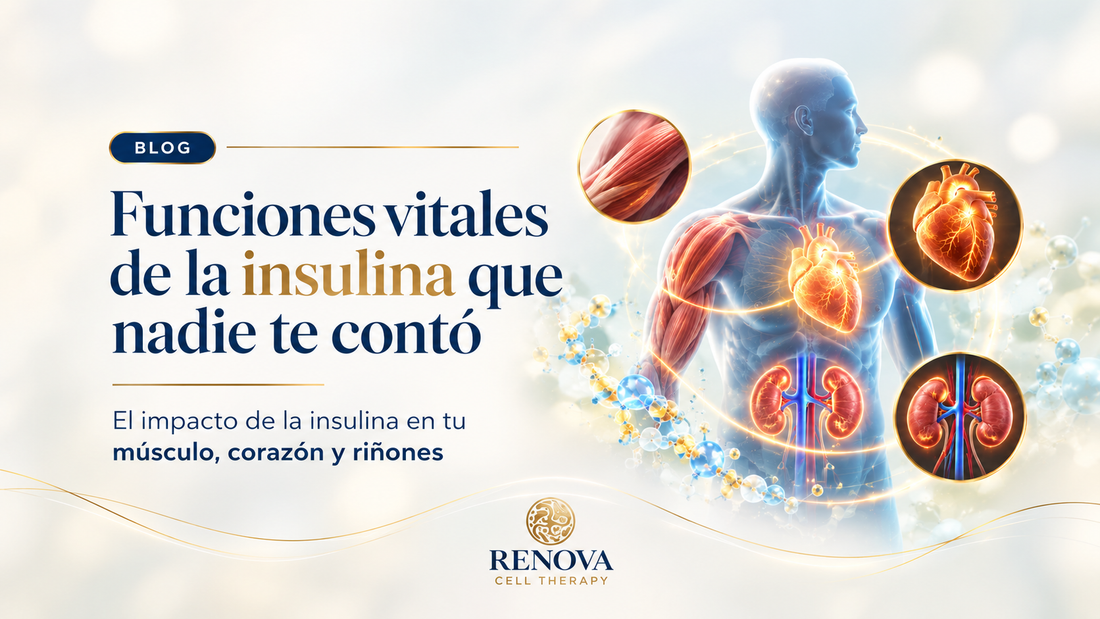 Descubre cómo la insulina va más allá del azúcar: su rol en músculo, corazón, riñones y cerebro, y su vínculo con el Alzheimer.