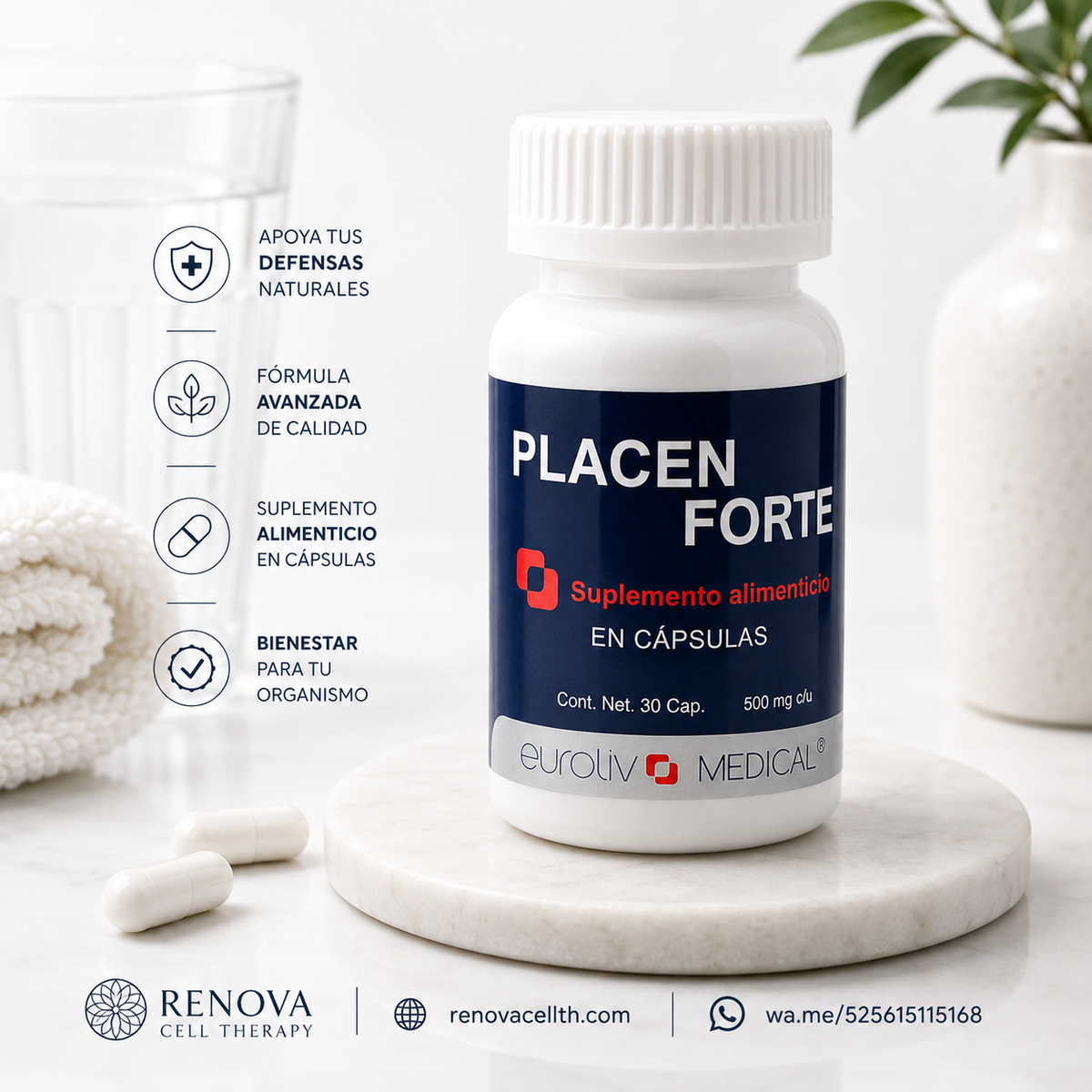 Placent Forte Cápsulas